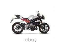 14288e Silent Escaper Leovince LV One Evo Triumph Street Triple 765