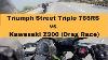 2018 Triumph Street Triple 765 Rs Vs 2018 Kawasaki Z900 Darg Race