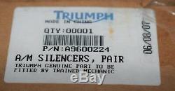 2 Exhaust Silencer Triumph Street Triple 675 / R 2007/2012 A9600224 New