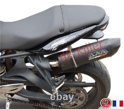 2 Silent Gpr Furore Alu Black Triumph Street Triple 675 2007/2012