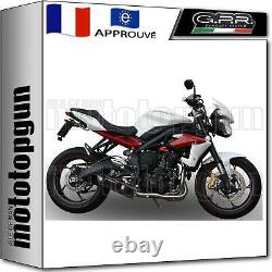 Approved Gpr Exhaust Pot Furore Black Triumph Street Triple 675 2013 13