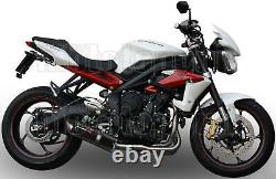 Approved Gpr Exhaust Pot Furore Black Triumph Street Triple 675 2013 13