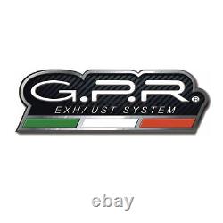 Approved Gpr Exhaust Pot Furore Black Triumph Street Triple 675 2013 13