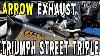 Arrow Exhaust Install Triumph Street Triple With Sound Clips