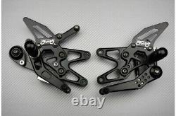 Black Rearsets Racing Controls TRIUMPH Street Triple R RX 675 L67LR 2013-2017