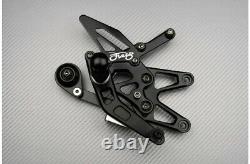 Black Rearsets Racing Controls TRIUMPH Street Triple R RX 675 L67LR 2013-2017
