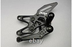 Black Rearsets Racing Controls TRIUMPH Street Triple R RX 675 L67LR 2013-2017