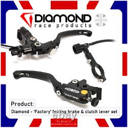 Diamond Pliable Brake & Clutch Lever Set for Triumph Street Triple 765