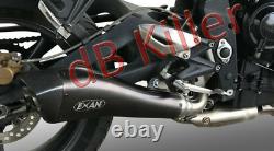 Exan Silent Stainless Black Triumph Street Triple 2007/12