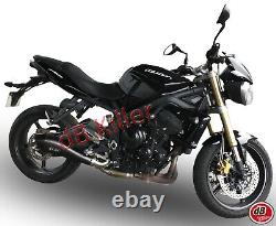 Exan Silent Stainless Black Triumph Street Triple 2007/12