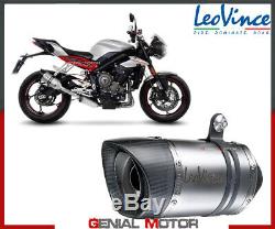 Exhaust Leovince LV Pro Inox Approved Triumph Street Triple 765 2017 2019