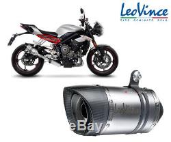 Exhaust Leovince LV Pro Inox Approved Triumph Street Triple 765 2017 2019