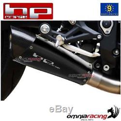 Exhaust Pot HP Corsica Evoxtreme Black Approved Triumph Street Triple 132015