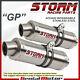 Exhaust Storm By Mivv 2 Gp Steel For Triumph Street Triple 2007 2012