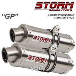 Exhaust Storm By MIVV 2 Gp Steel For Triumph Street Triple 2007 2012