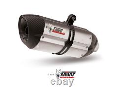 Exhaust for Triumph Street Triple 2007-2012 MIVV Suono Inox 2 Slip-on