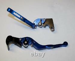 Foldable Levers Brake Clutch Triumph Street Speed Triple Daytona R Blue