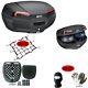 For Triumph Street Triple R Abs 675 Trunk Case + Net + Plate + Mat X