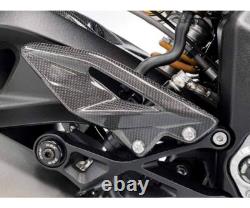 Glossy Black Heel Guard for DBK Triumph Street Triple 765 RS 2017-2024