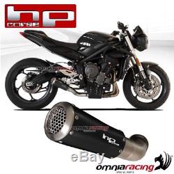 Hpcorse Exhaust Muffler Gp07 Black Satin Racing Triumph Street Triple 765 2018