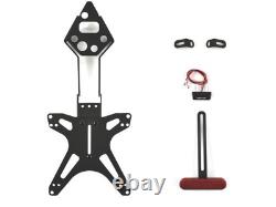 License Plate Bracket TRIUMPH Street Triple 765 2017-2025 Black + SEPTAR Reflector