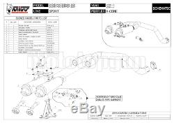 MIVV 2 Pot D Exhaust Hom Xcone Underseat Ducati Multistrada 1000 2006 06