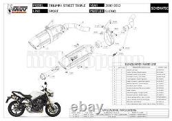 MIVV AT. 009. L7 exhaust homologated sound for Triumph Street Triple 2010 10