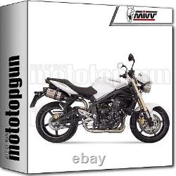 MIVV AT. 009. L7 exhaust system homologated sound for Triumph Street Triple 2008 08