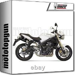 MIVV AT. 009. LXB black homologated exhaust for Triumph Street Triple 2011 11