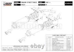 MIVV AT. 009. LXB black homologated exhaust for Triumph Street Triple 2011 11