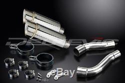 Mini Silencer Exhaust Pipe 200mm Stainless Steel Round Triumph Street Triple 675 07-12