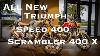 New Triumph Street 400 & Scrambler 400x Reveal