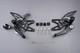 Pair Of Black Rearset Controls For Triumph Street Triple 765 Rs 2017-25