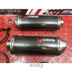 Pair of Scorpion Exhaust Silencers Triumph Street Triple 675 2011-20