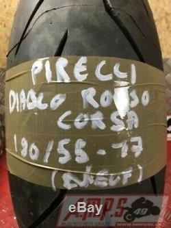 Pirelli Diablo Rear Tire Rosso Corsa 190 55 17 Triumph 765 Street Triple