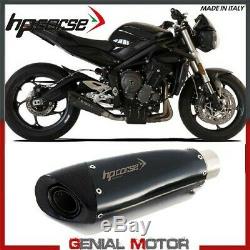 Pot D'hp Corse Exhaust Evoxtrem 260 Bk Triumph Street Triple 765 2017 17