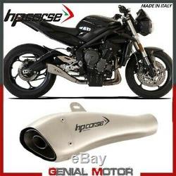 Pot D'hp Corse Exhaust Hydroform Satin Triumph Street Triple 765 2017 2019