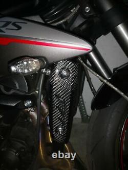 Radiator Grilles Triumph Street Triple 765 S R Rs 2017 2018 2019 Gloss Carbon