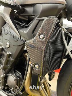 Radiator Grilles Triumph Street Triple 765 S R Rs 2020 2021 2022 Glossy Carbon