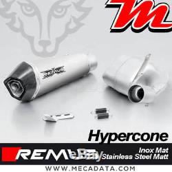 Remus Hypercone Exhaust Muffler Matt Stainless Steel Triumph Street Triple 765 R 2017