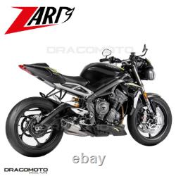 STREET TRIPLE 765 TRIUMPH 2022 ZARD RC CC Exhaust Pot ZTP095S10SCR