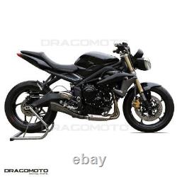 TRIUMPH STREET TRIPLE 2015 HP CORSE Black HYDROFORM Exhaust Pot Approved