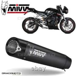 TRIUMPH STREET TRIPLE 660 S 2017 2018 MIVV X-m5 Black Exhaust