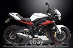 TRIUMPH STREET TRIPLE 675R 2013-2016 Exhaust Silencer 320mm Tri-Oval Stainless Steel