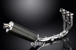 TRIUMPH STREET TRIPLE 675 2013-2016 Complete 3-1 Exhaust 350mm Oval Carbon