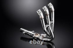 TRIUMPH STREET TRIPLE 675 2013-2016 Exhaust-Collector DECAT Stainless Steel ACCEPTS OEM