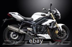 TRIUMPH STREET TRIPLE 675 2013-2016 Exhaust Silencer 350mm Round Stainless Steel