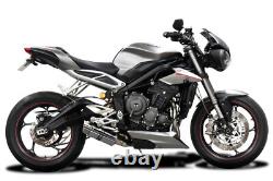 TRIUMPH STREET TRIPLE 765RS 2017-2020 Exhaust Silencer 200 Round Stainless Steel TRACK