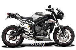 TRIUMPH STREET TRIPLE 765RS 2017-2020 Exhaust Silencer 260mm X-Oval Titanium