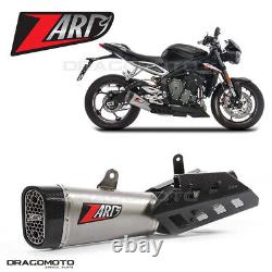 TRIUMPH STREET TRIPLE 765 2017 2018 ZARD Homologated Exhaust Silencer